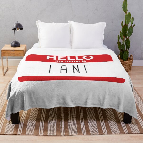 Item preview, Hello My Name Is Lane Fan Badge Quote designed and sold by Sunny Collections.