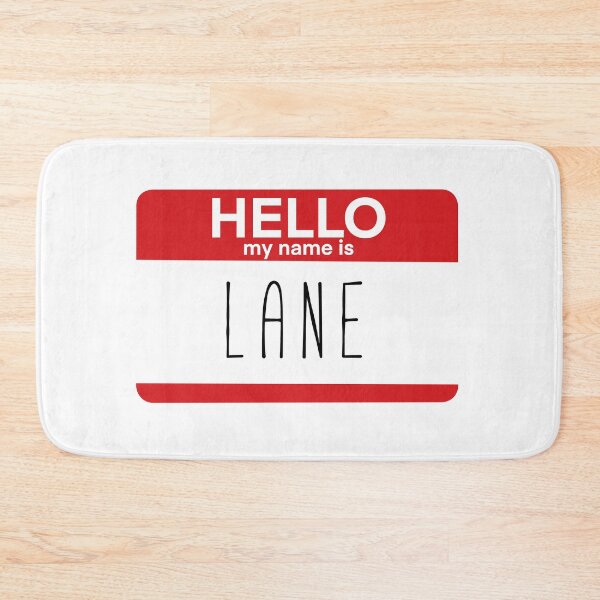 Item preview, Hello My Name Is Lane Fan Badge Quote designed and sold by Sunny Collections.