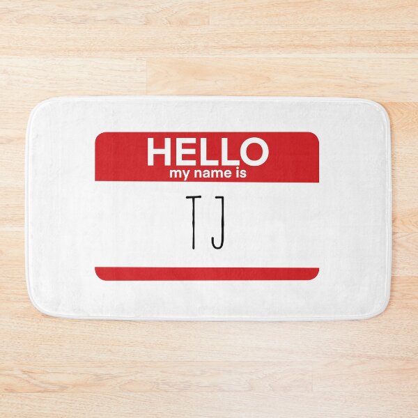 Item preview, Hello My Name Is TJ Fan Badge Quote designed and sold by Sunny Collections.