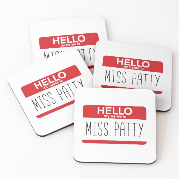 Item preview, Hello My Name Is Patty Fan Badge Quote designed and sold by Sunny Collections.
