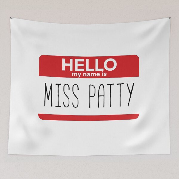 Item preview, Hello My Name Is Patty Fan Badge Quote designed and sold by Sunny Collections.