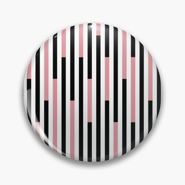 Item preview, Black white and pink black vertical line stripes designed and sold by Moyanana.