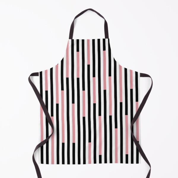 Item preview, Black white and pink black vertical line stripes designed and sold by Moyanana.