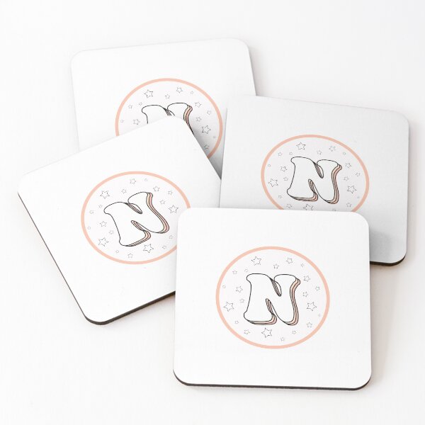 Item preview, Orangey Pink Letter N designed and sold by alwayselle.