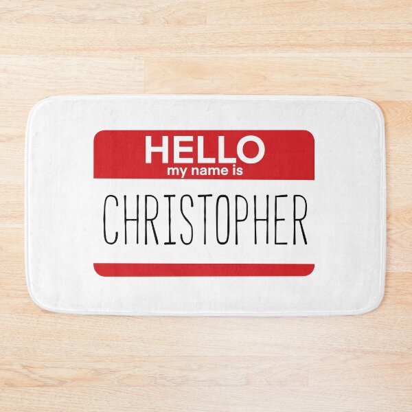 Item preview, Hello My Name Is Christopher Fan Badge Quote designed and sold by Sunny Collections.