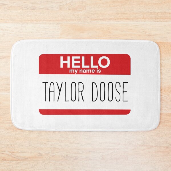 Item preview, Hello My Name Is Taylor Fan Badge Quote designed and sold by Sunny Collections.
