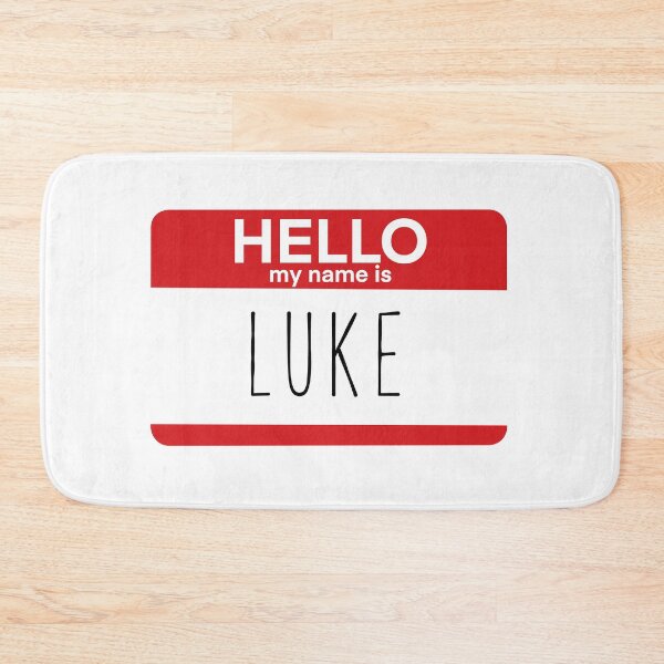 Item preview, Hello My Name Is Luke Fan Badge Quote designed and sold by Sunny Collections.