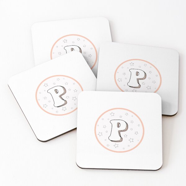 Item preview, Orangey Pink Letter P designed and sold by alwayselle.