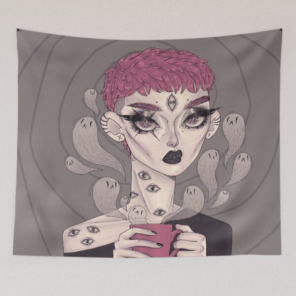 Item preview,  Black Brew (but pink) designed and sold by Tea Doorante.