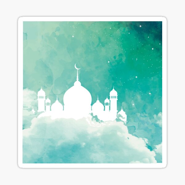 Galeriedruck for Sale mit Moschee, bunte Moschee, neonislamisches Thema,  Muslim, islamische Geschenke von omar-sticker11