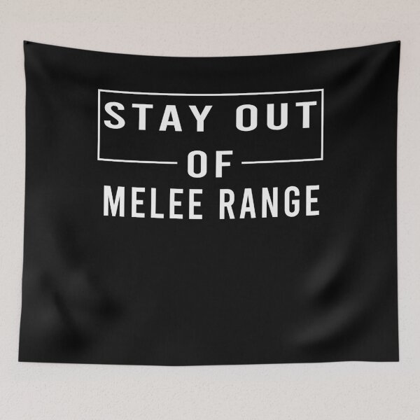 Item preview, stay out of melee range designed and sold by osamamohamad.