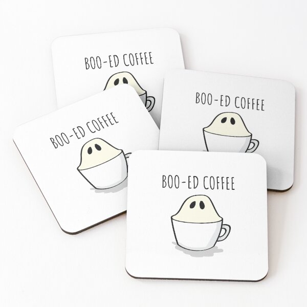 Item preview, Boo-ed Coffee - Halloween Coffee Pun designed and sold by The-Drip-Feed.