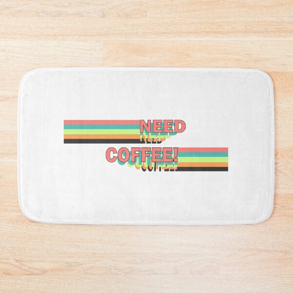 Item preview, Retro Need Coffee Illustration designed and sold by CoffeeTheorist.