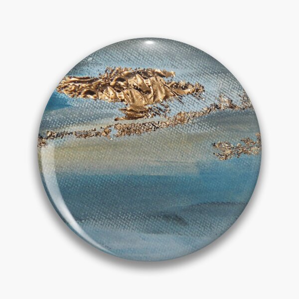 Item preview, Blue and Gold Agate Geode Print designed and sold by OliviaAndAva.