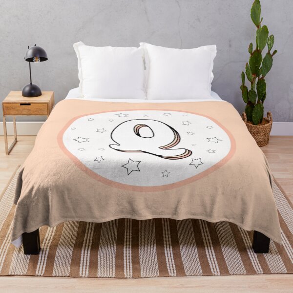 Item preview, Orangey Pink Letter Q designed and sold by alwayselle.