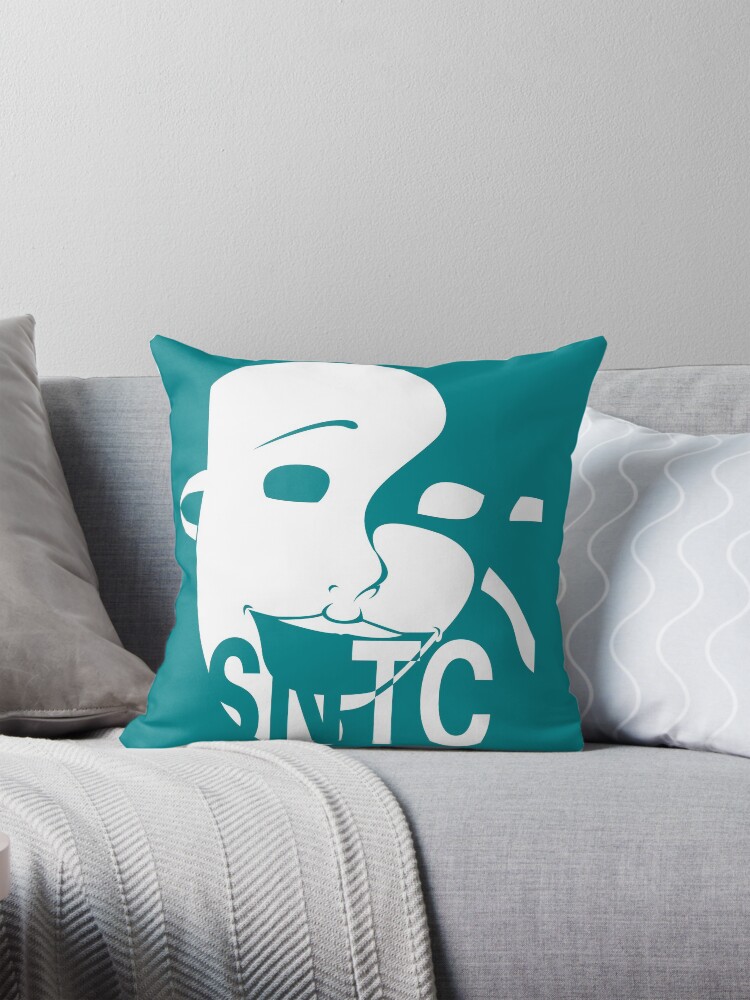 Thumbnail 1 of 4, Pillow, SNTC Theatre Mask designed and sold by SNTC.