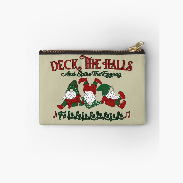 Item preview, Christmas Carol Eggnog Gnomes Deck The Halls 1 designed and sold by ChicoryJunction.