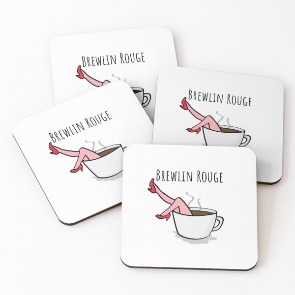 Item preview, Brewlin Rouge - French Coffee Pun designed and sold by The-Drip-Feed.