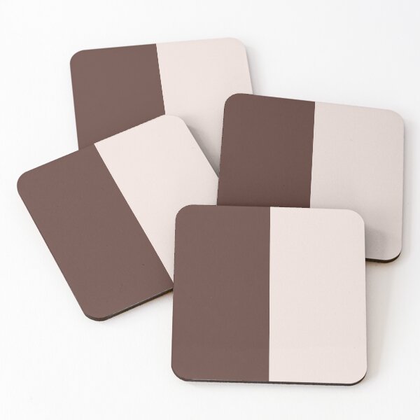 Item preview, minimalist color block vertical in brown and cream dark academia designed and sold by neopop.