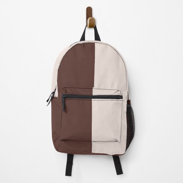 cream color backpack