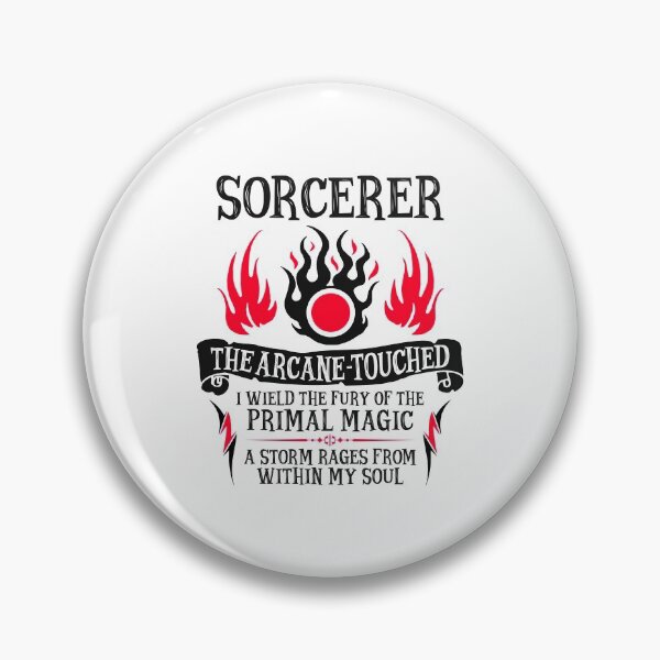 Item preview, SORCERER, The Arcane-Touched - Dungeons & Dragons (Black Text) designed and sold by enduratrum.