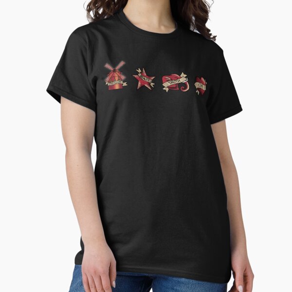 Vista previa del artículo con la obra «Libertad Belleza Verdad Amor Moulin Rouge», diseñado y vendido por RedWindmillShop.