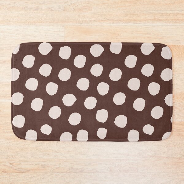 Item preview, dark academia organic dots pattern in brown and cream designed and sold by neopop.
