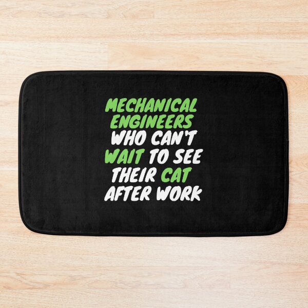 Item preview, mechanical engineer cat after work designed and sold by SnowballStep.