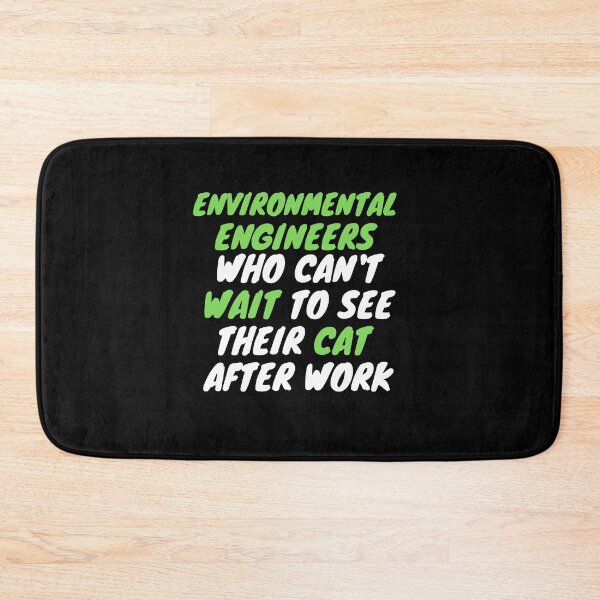 Item preview, environmental engineer cat after work designed and sold by SnowballStep.