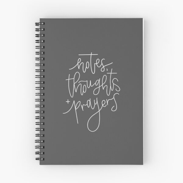 Item preview, notes, thoughts + prayers designed and sold by CxCalligraphy.
