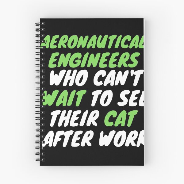 Item preview, aeronautical engineer cat after work designed and sold by SnowballStep.