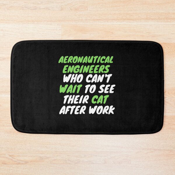 Item preview, aeronautical engineer cat after work designed and sold by SnowballStep.