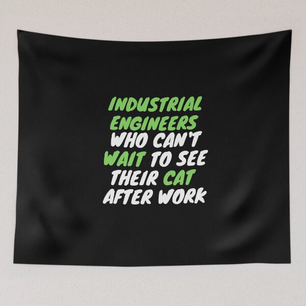 Item preview, industrial engineer cat after work designed and sold by SnowballStep.