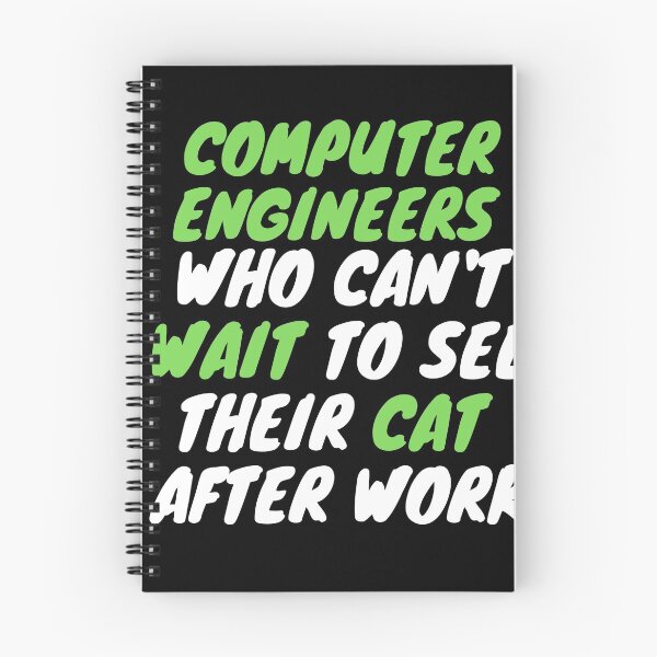 Item preview, computer engineer cat after work designed and sold by SnowballStep.