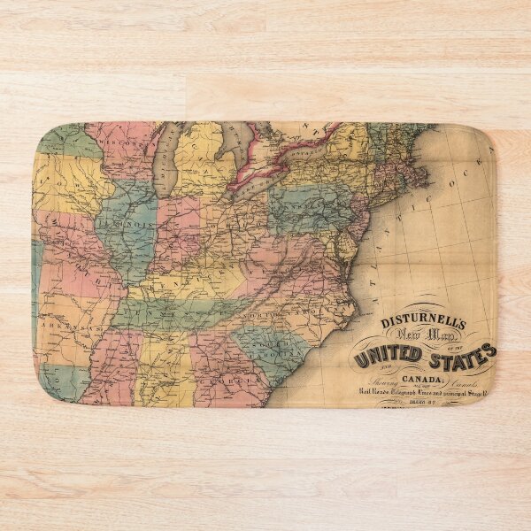 Item preview, Old map of the United States and Canada designed and sold by ganje.