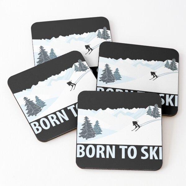 Item preview, Born to Ski Winter Sports designed and sold by TheInkElephant.
