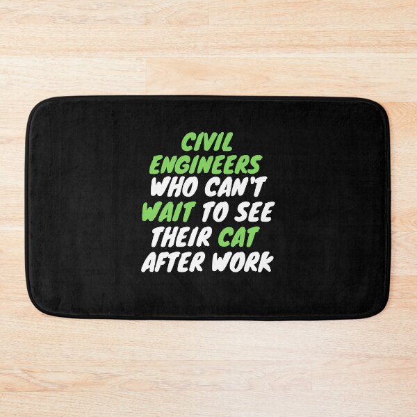 Item preview, civil engineer cat after work designed and sold by SnowballStep.