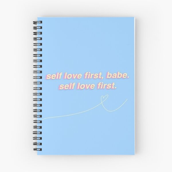 Item preview, Light Blue "self love first, babe"  designed and sold by madeline rosen.