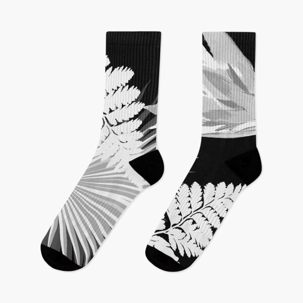 Item preview, PALMS AND FERNS IN BLACK AND WHITE TROPICAL PATTERN designed and sold by Overthetopsm.