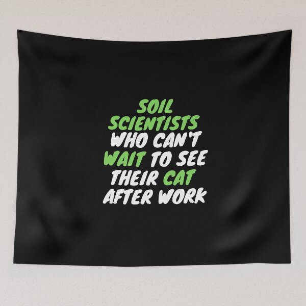 Item preview, soil scientist love cats designed and sold by SnowballStep.