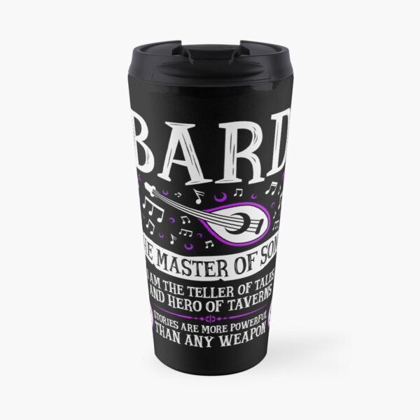 BARD, THE MASTER OF SONG - Dungeons & Dragons (White) Travel Mug