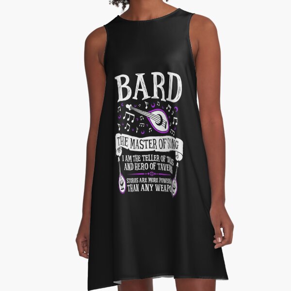 BARD, THE MASTER OF SONG - Dungeons & Dragons (White) A-Line Dress