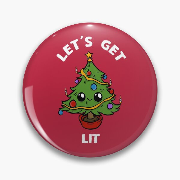 Item preview, Let's Get Lit - Cute Funny Christmas Tree Design designed and sold by ToruandMidori.