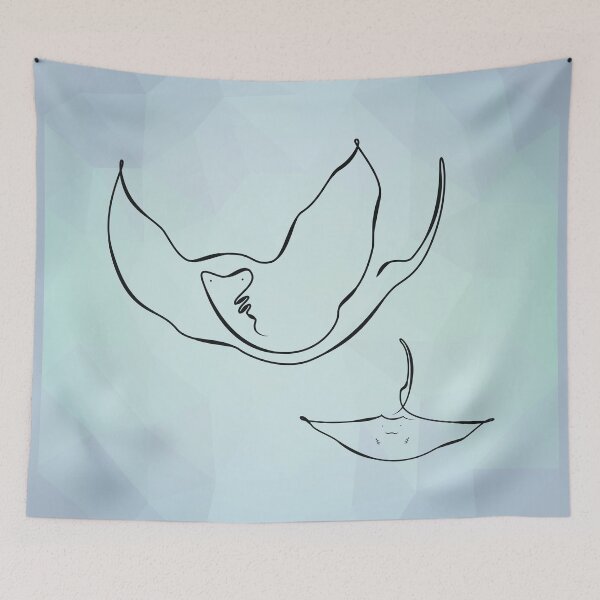 Item preview, Rays underwater ocean designed and sold by frangipaniarts.