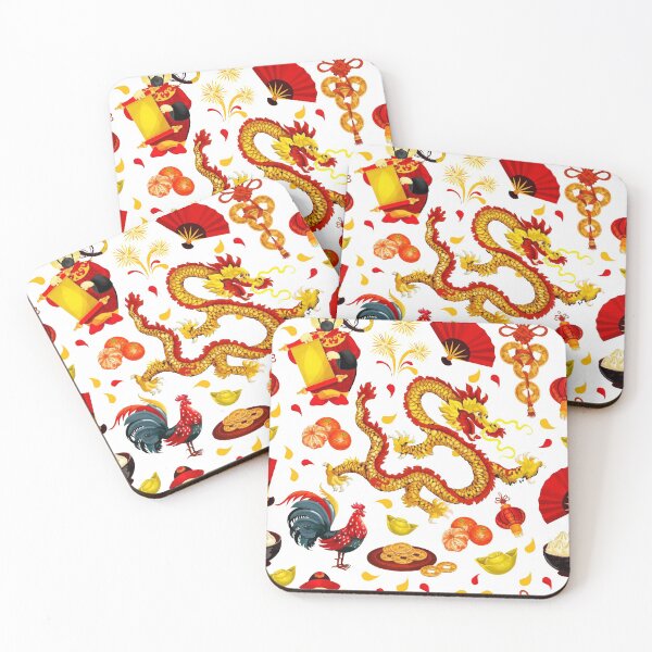 Item preview, Chinese New Year Good Luck and Fortune Dragon and God designed and sold by coffeetea2020.