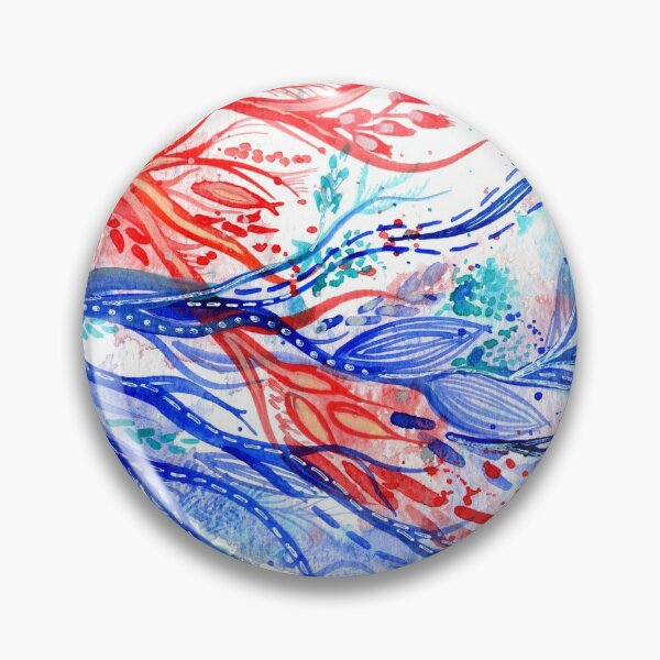Item preview, Fire and Water - Intuitive abstract watercolour designed and sold by klbailey.