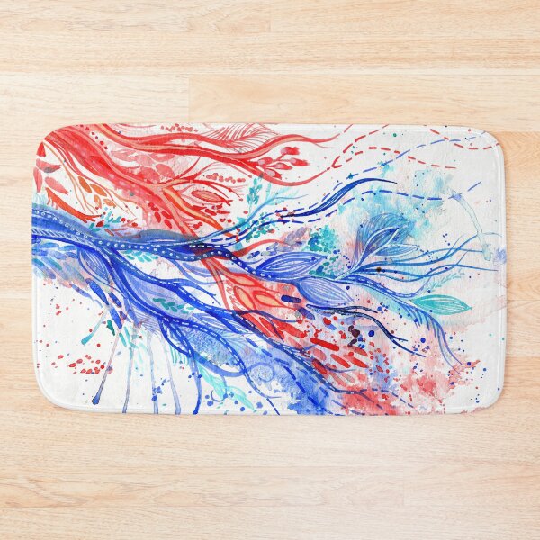 Item preview, Fire and Water - Intuitive abstract watercolour designed and sold by klbailey.
