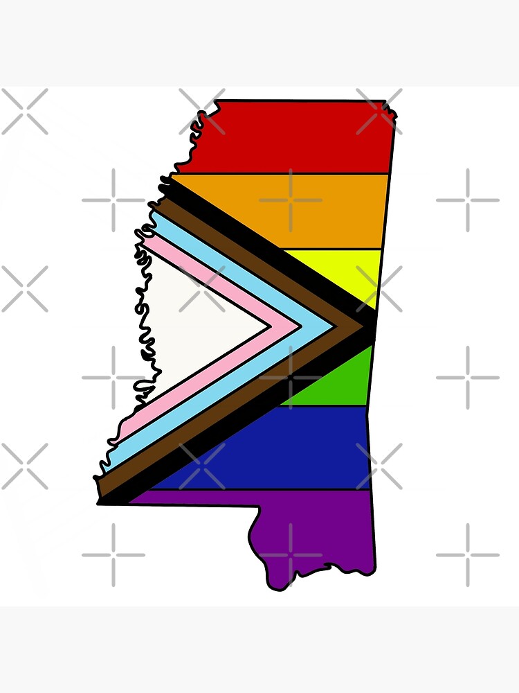 "Mississippi progress pride flag " Poster by TheUndeadDesign Redbubble