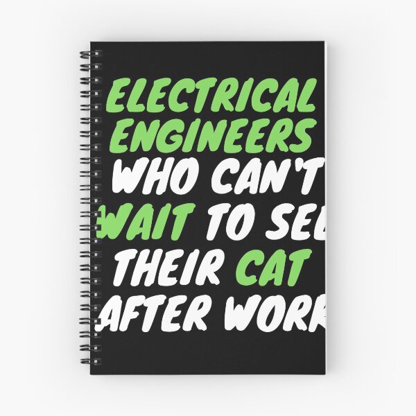 Item preview, electrical engineer cat after work designed and sold by SnowballStep.