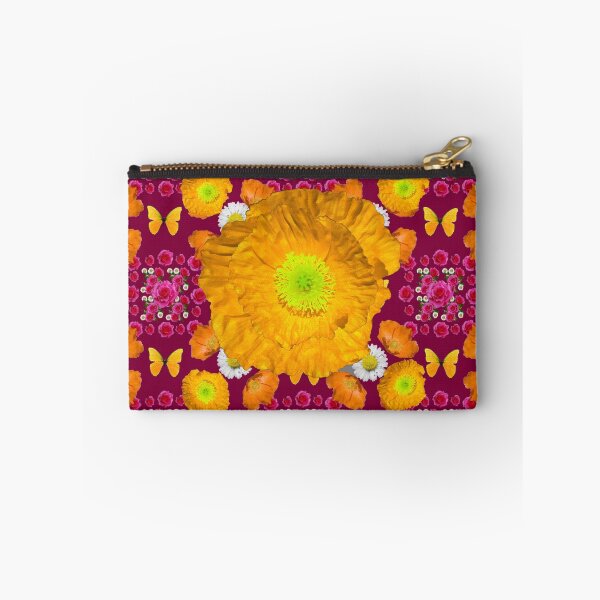 Item preview, ORANGE POPPIES, BUTTERFLIES, WHITE DAISY FLOWERS PATTERNS designed and sold by sharlesart.